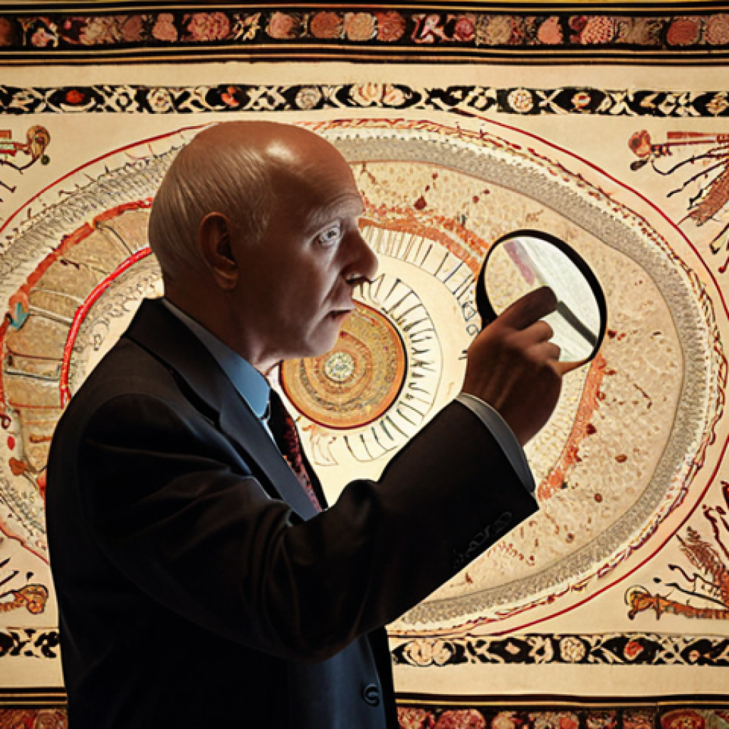 **Prompt 1: The Timeless Art of Value Investing**
    A wise, calm investor, appearing thoughtful and patient, examines an intricately woven, antique rug with a magnifying glass, symbolizing the deep dive into intrinsic value and fundamental analysis. In the background, a chaotic, volatile stock market graph, representing short-term emotional fluctuations, contrasts sharply with a serene, stable base. The scene highlights the enduring philosophy of value investing, emphasizing patience, discernment, and focusing on underlying worth over transient market noise. The atmosphere is one of timeless wisdom and strategic focus, with soft, warm lighting.